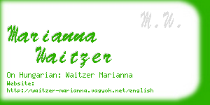 marianna waitzer business card